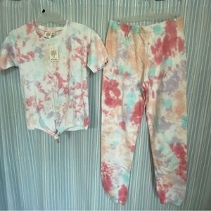 Self Esteem Tie-Dye  100% Cotton T-Shirt & Pant set. XL/16